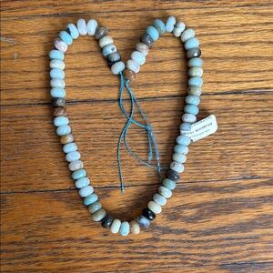Amazonite 10mm faceted rondelle beads  - 15” strand